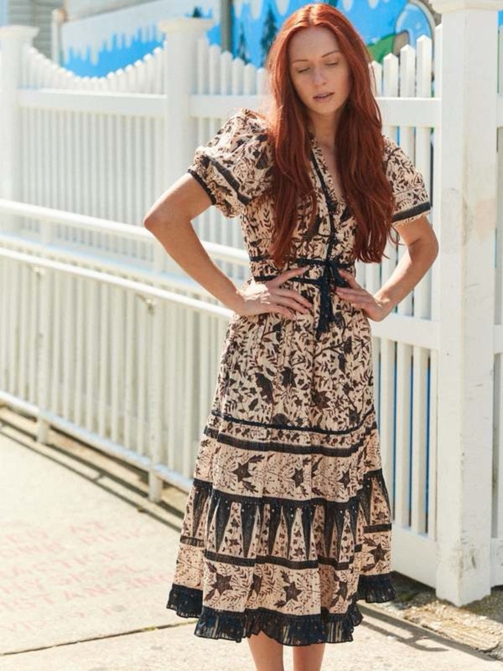 Ulla Johnson Annisa Midi Dress in Plumeria